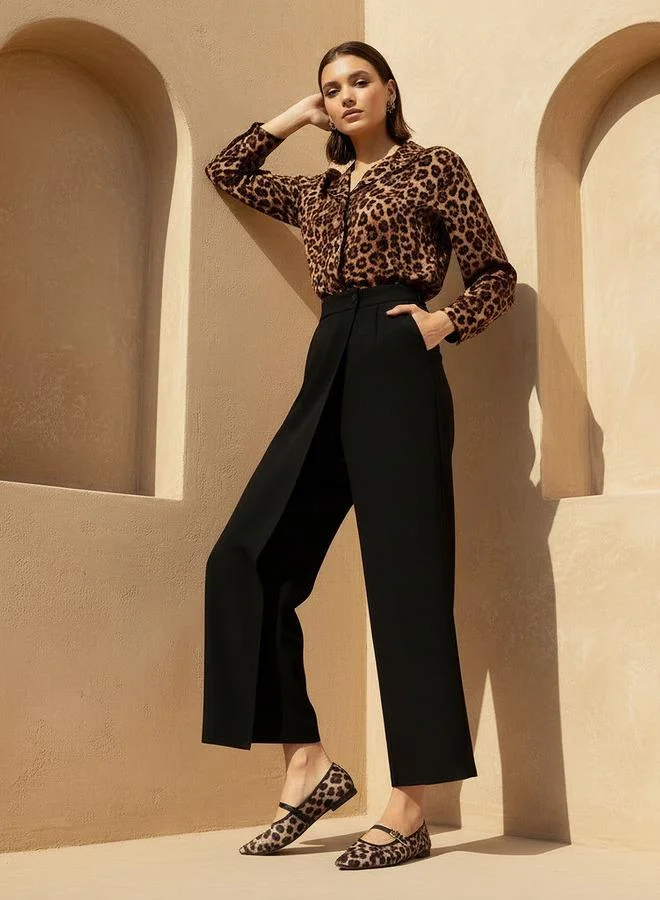 سبلاش فيڤ Shirt with Animal Print